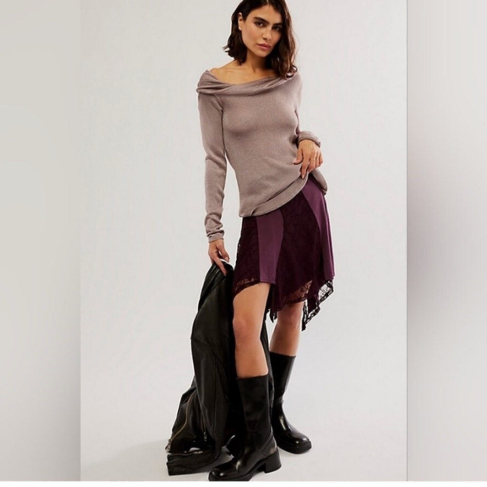 Free People Purple Skirt